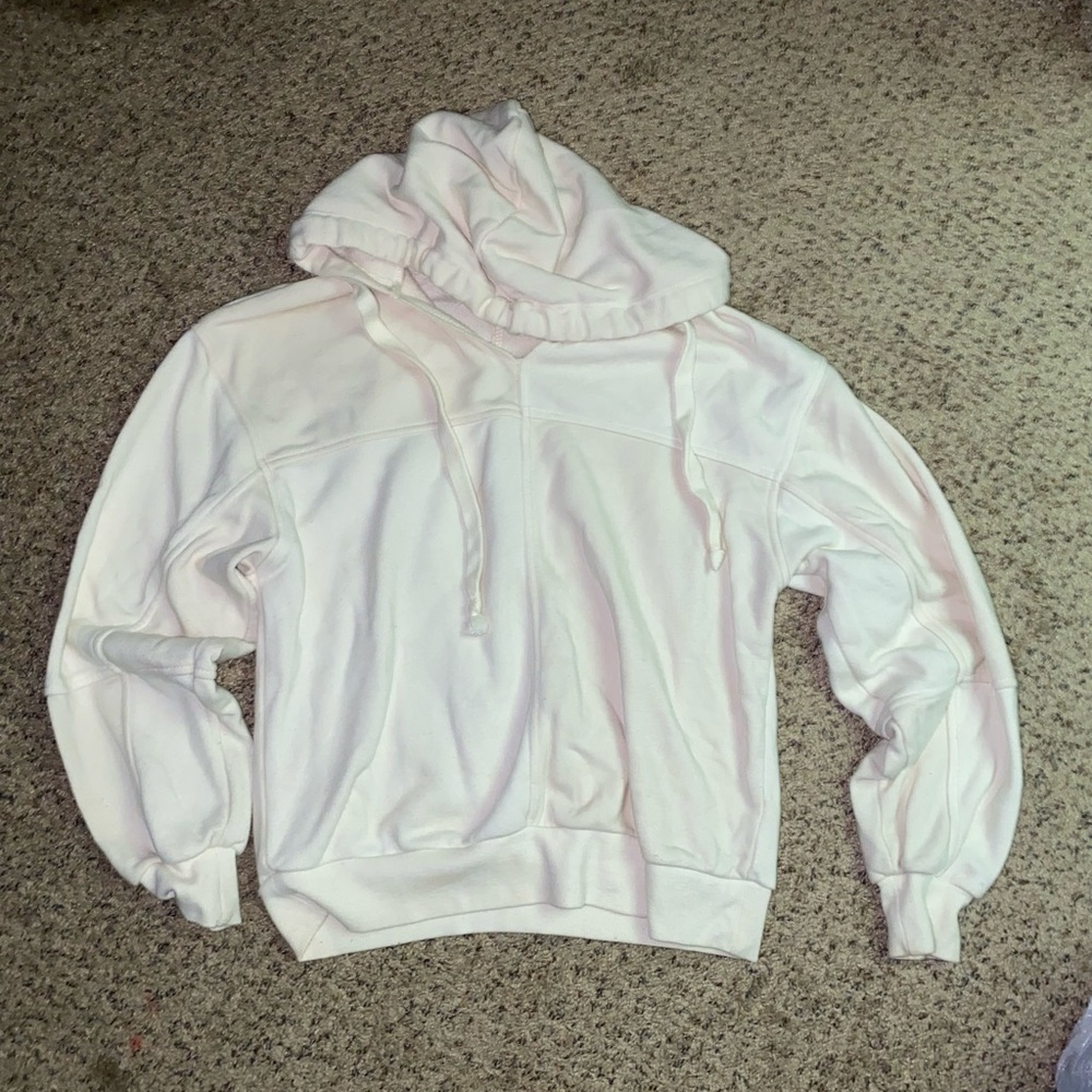 Women’s White Hoodie Sweater
